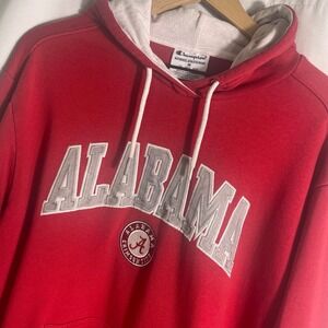 Champion Alabama‎ Crimson Tide Hoodie Mens Medium Red Sweatshirt